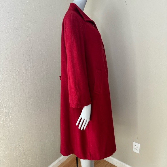 FLEURETTE Vintage 100% Camel Hair Red Swing Coat from I. Magnin - Picture 10 of 16